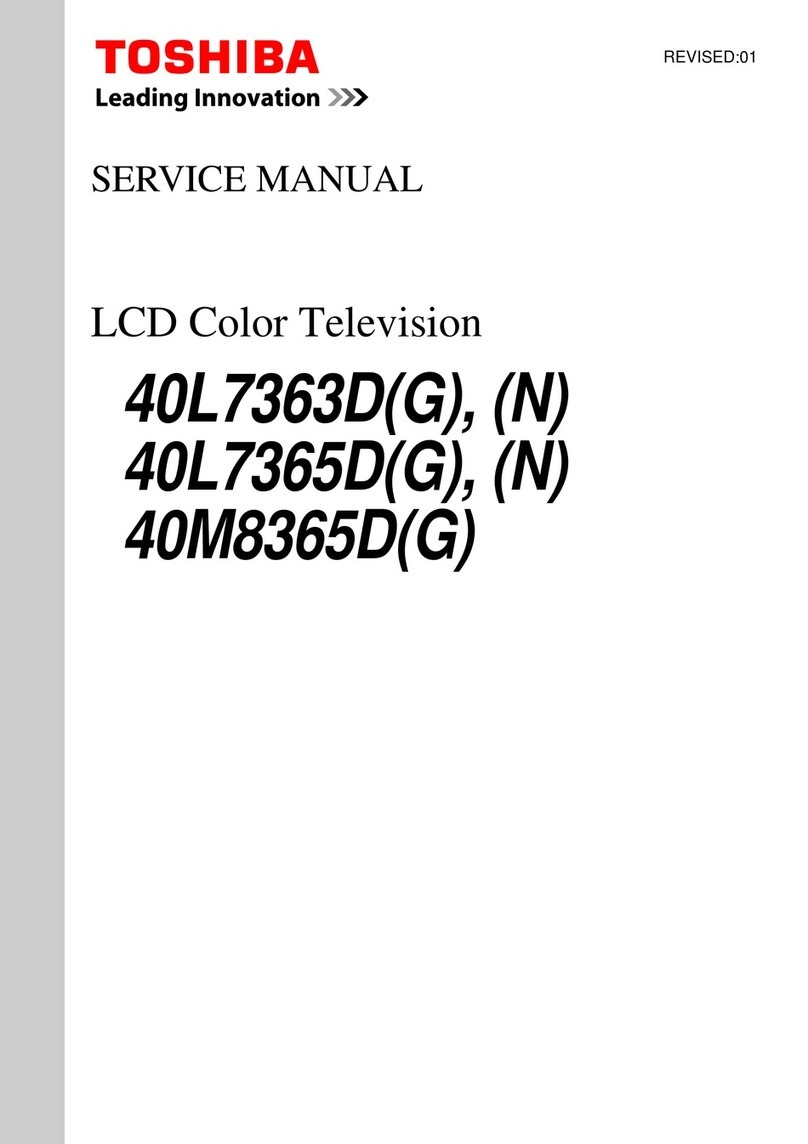 Toshiba 40L7363D Service manual