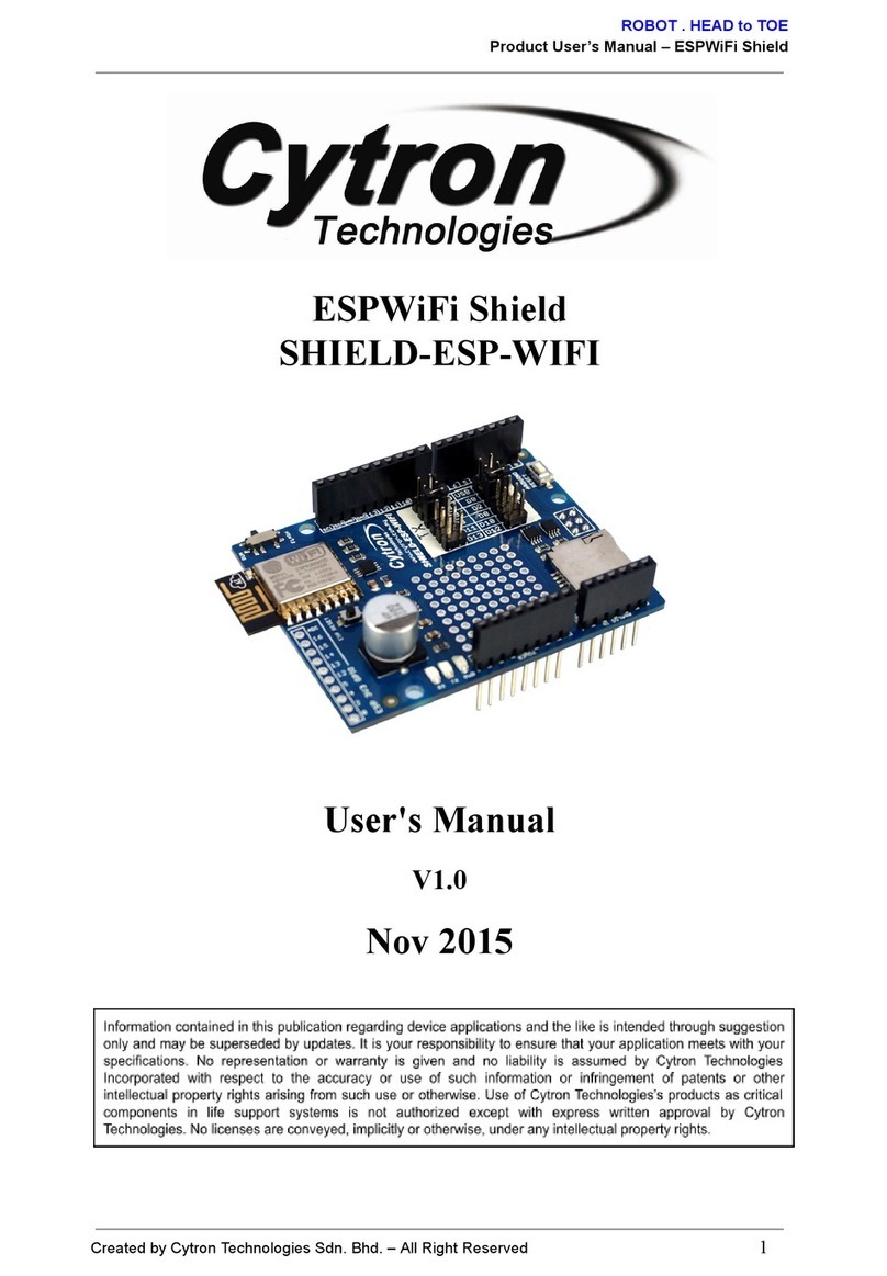 Cytron Technologies SHIELD-ESP-WIFI User manual