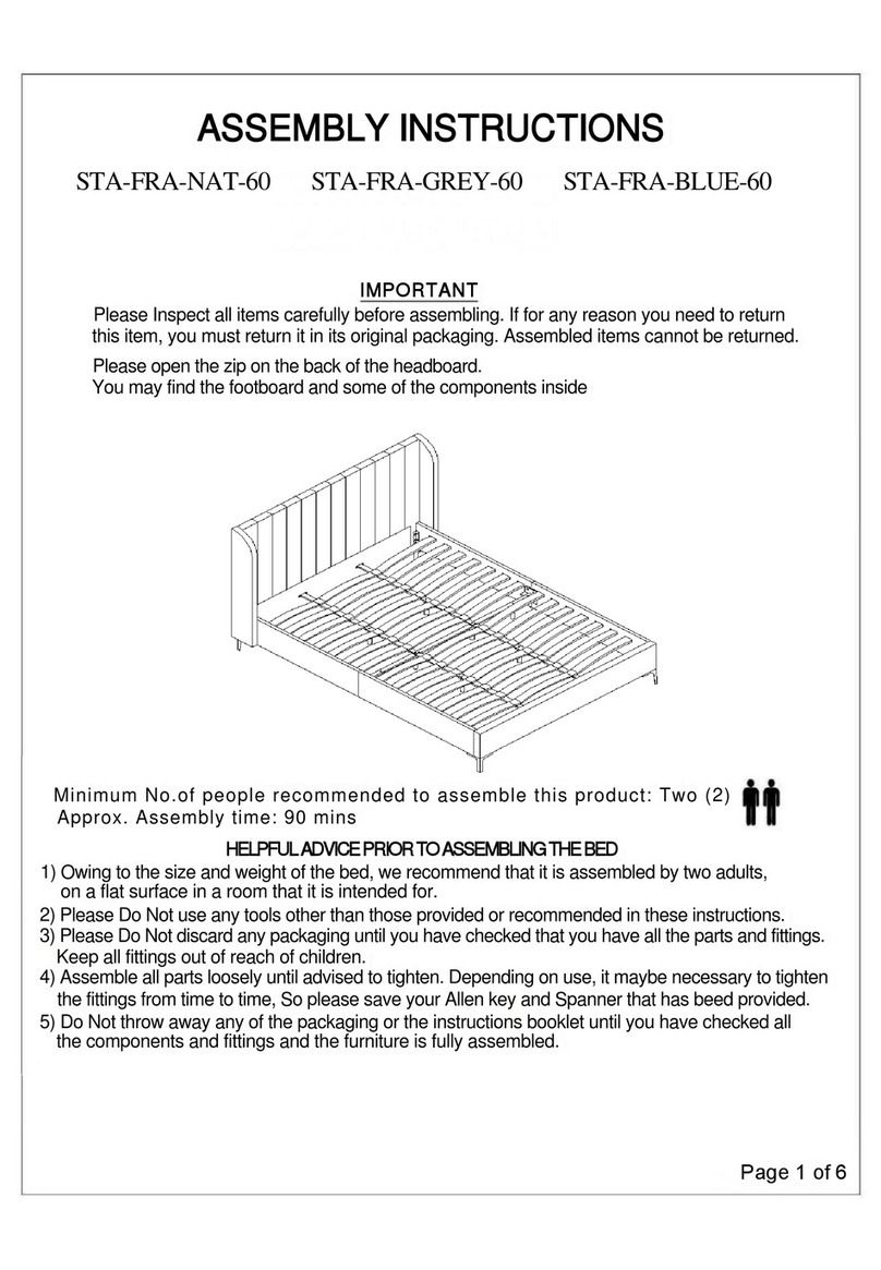 NOVO Annie STA-FRA-NAT-60 Assembly instructions