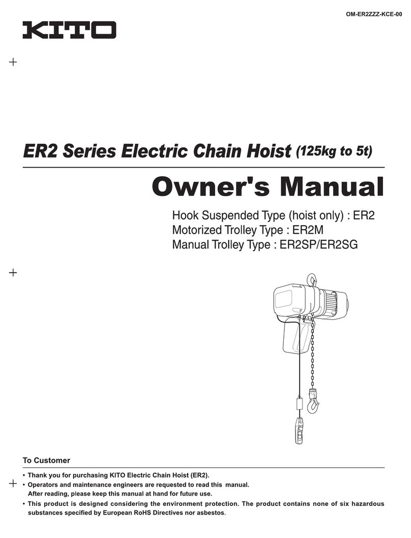 KITO ER2 Series owner's manual