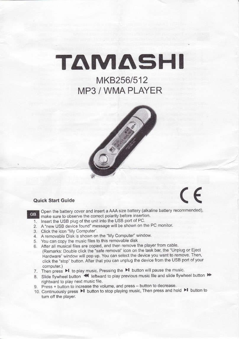 TAMASHI MKB256 quick start guide