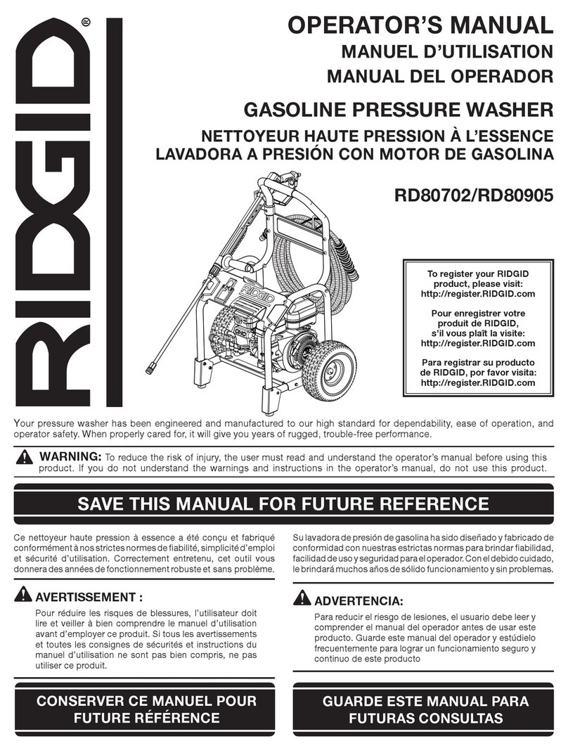 RIDGID RD80702 User manual