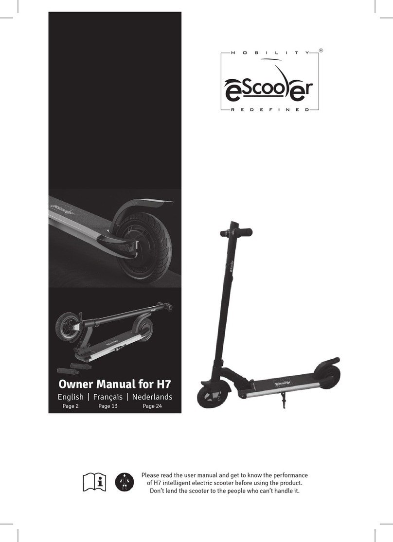 Escooter H7 owner's manual
