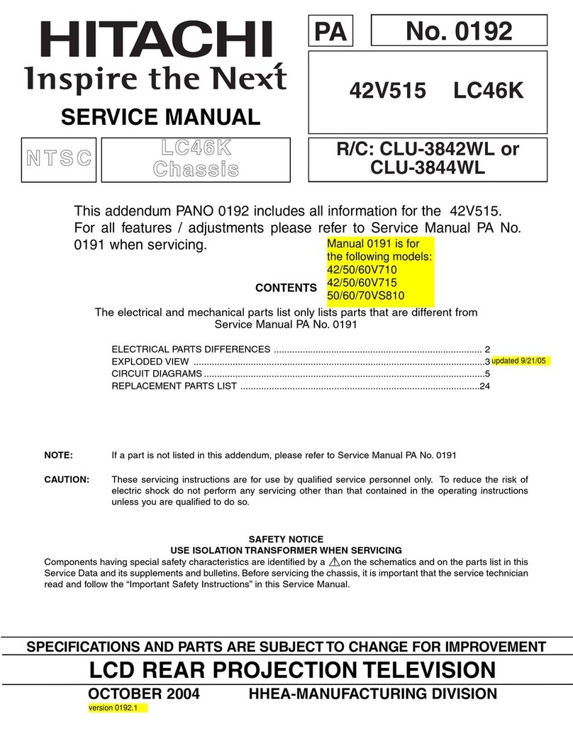 Hitachi CLU-3842WL User manual