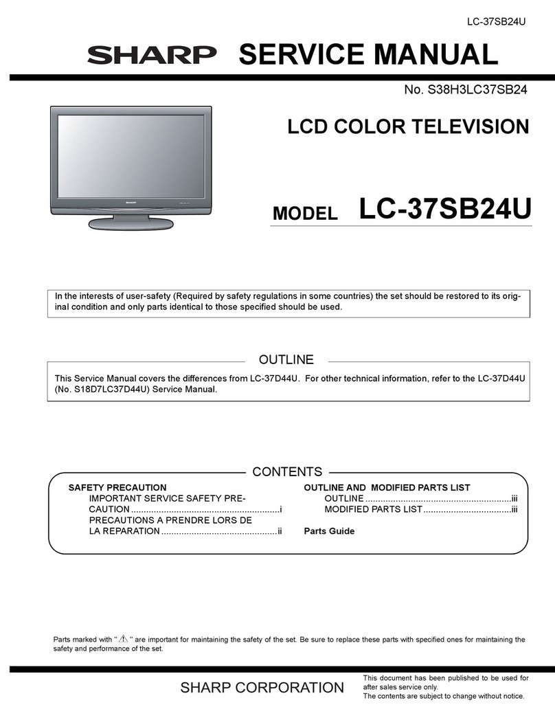 Sharp AQUOS LC-37SB24U User manual