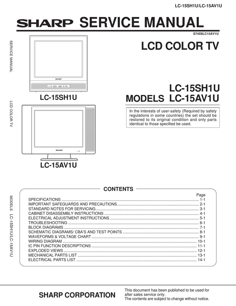 Sharp LC 15AV1U User manual
