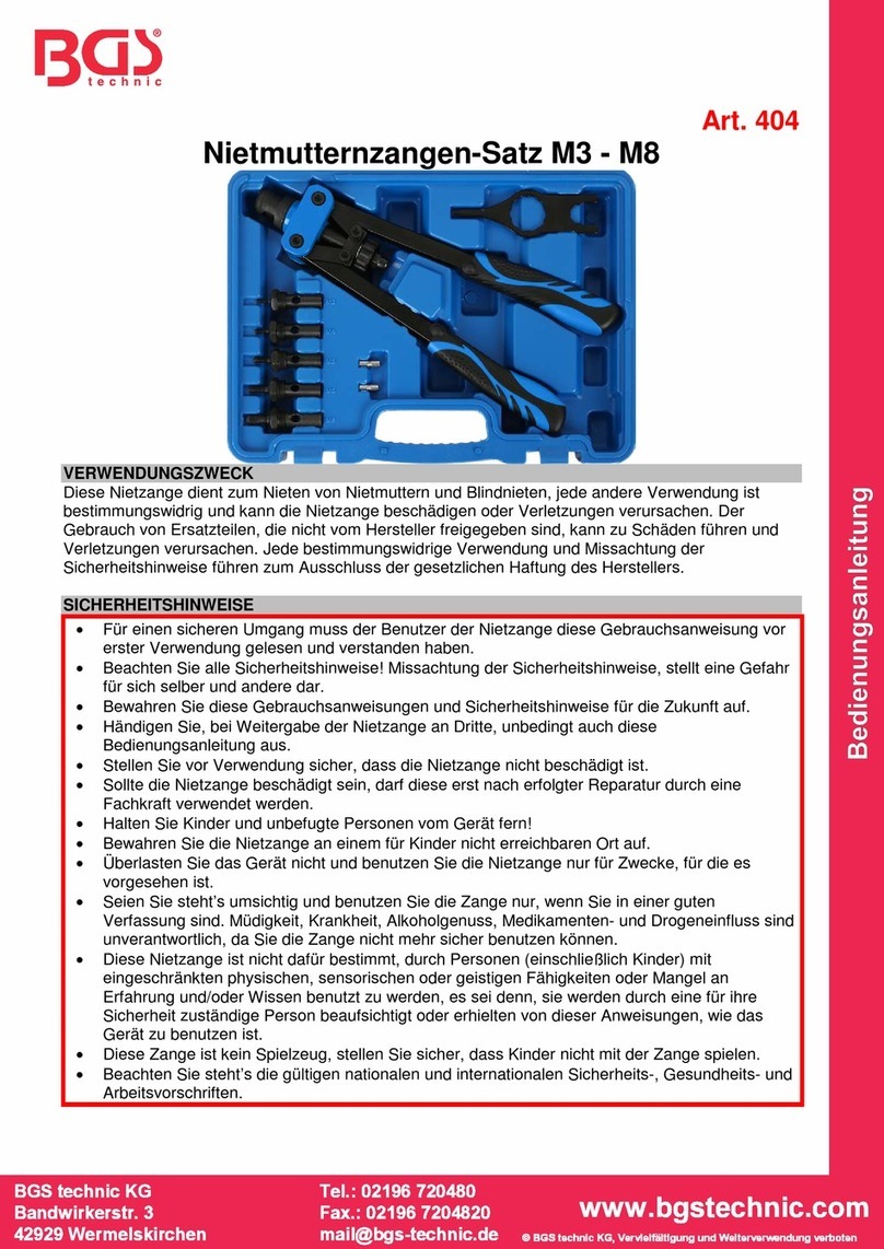 BGS technic 404 instruction manual