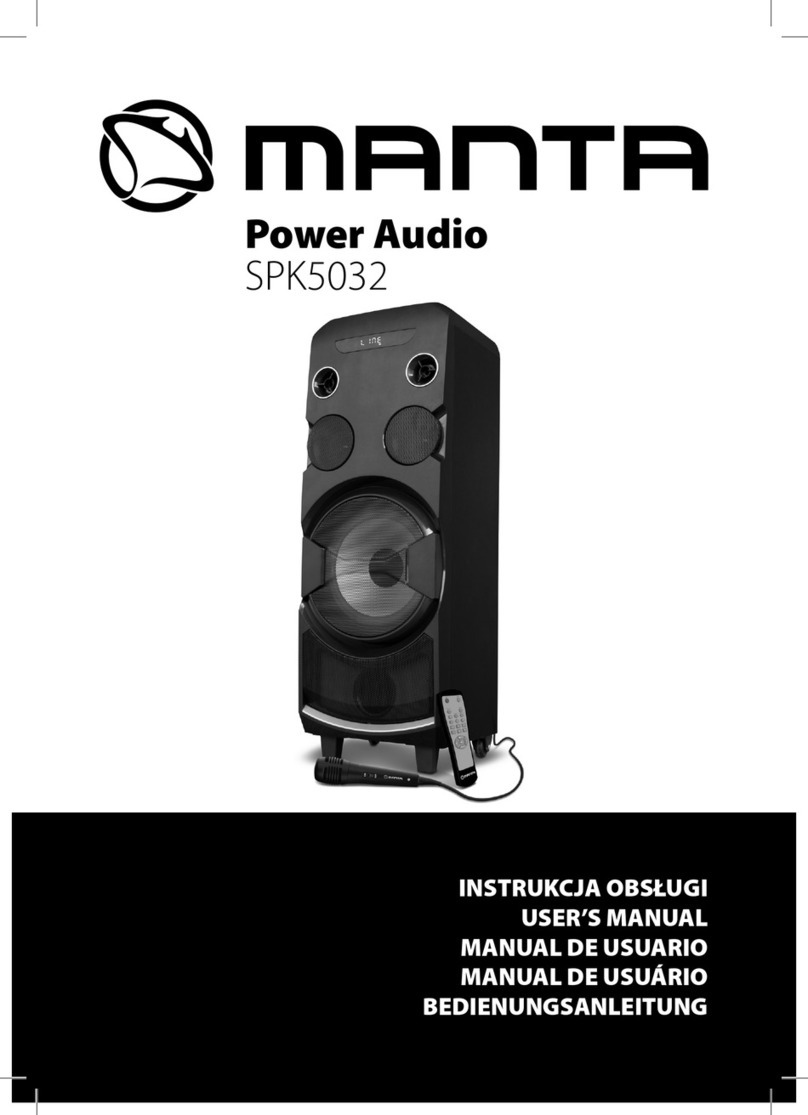Manta Power Audio SPK5032 User manual