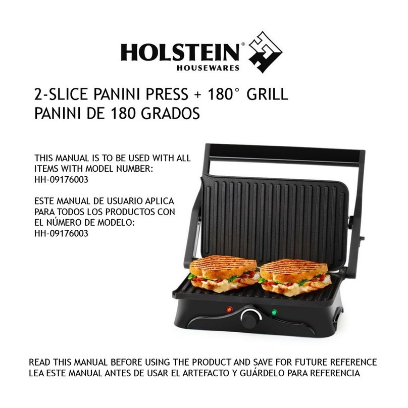 Holstein Housewares HH-09176003 manual
