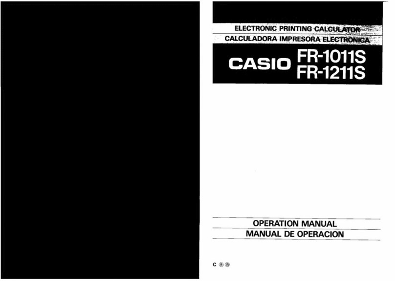 Casio FR-1011S User manual Casio FR-1011S User manual