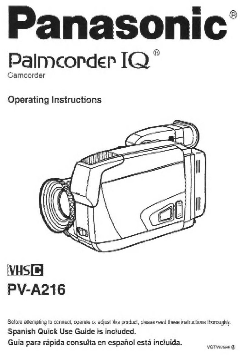 Panasonic Palmcorder IQ PV-A216 User manual