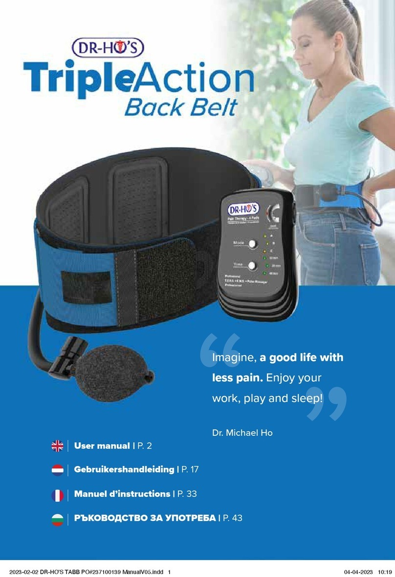 DR-HO'S Triple Action Back Belt user manual