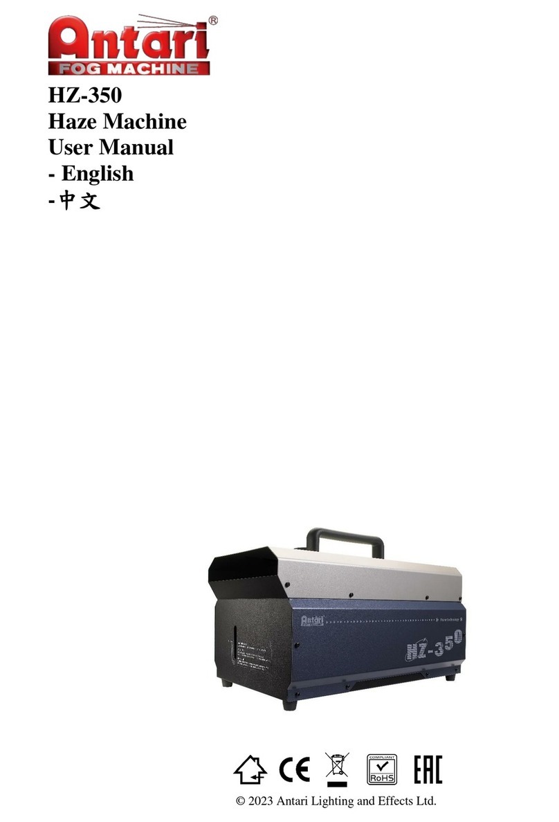 Antari HZ-350 User manual Antari HZ-350 User manual
