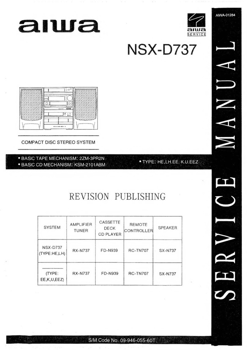 Aiwa NSX-D737 Service manual