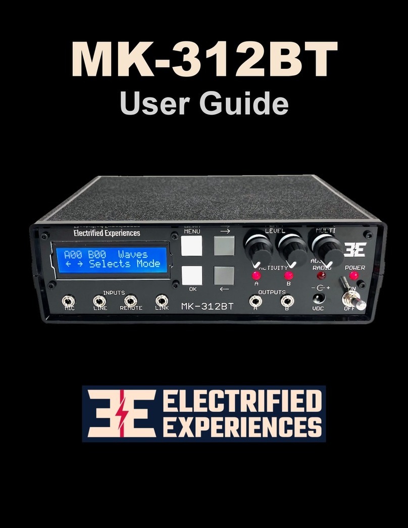 ELECTRIFIED EXPERIENCES MK-312BT User manual
