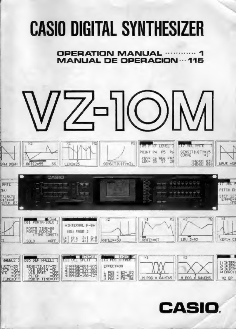 Casio VZ-10M User manual