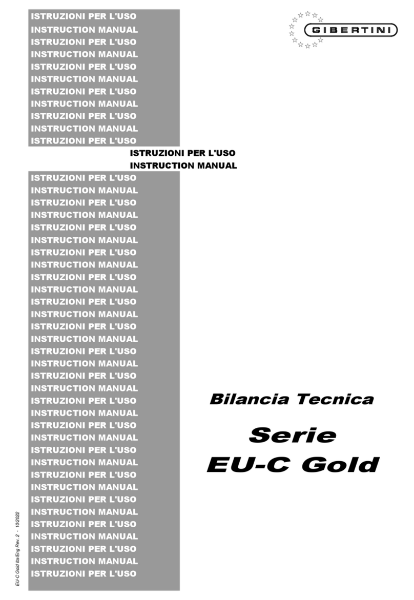 Gibertini EU-C Gold Series instruction manual