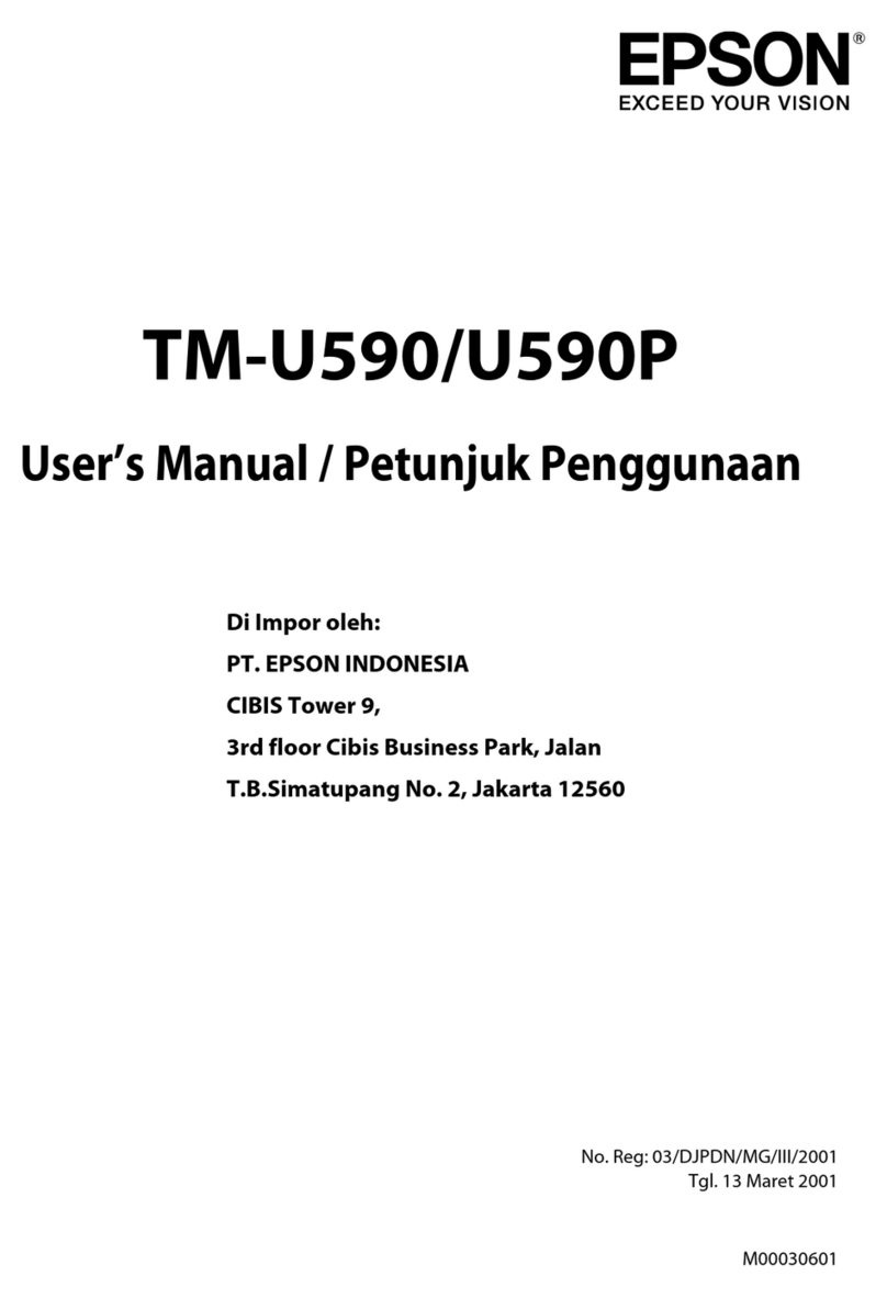 Epson TM-U590 Series User manual