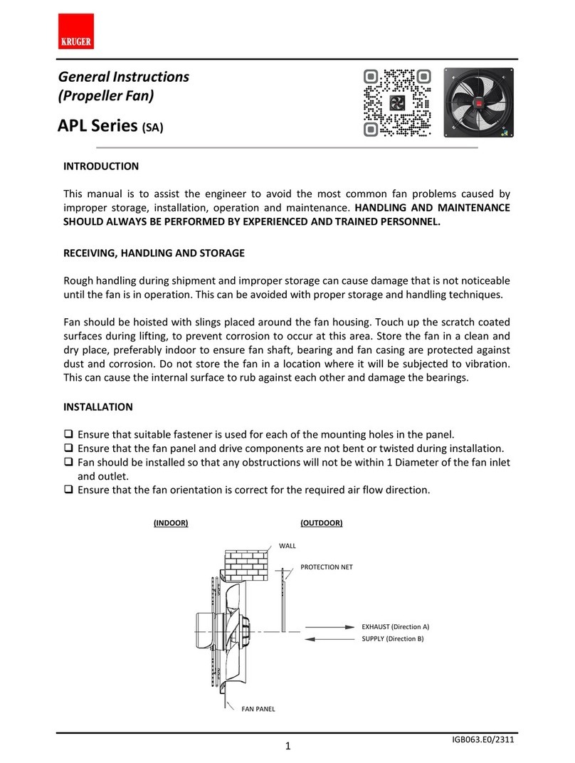 Kruger APL Series Instruction manual Kruger APL Series Instruction manual