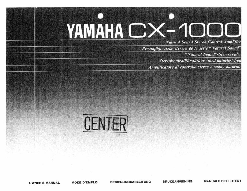 Yamaha CX-1000 User manual