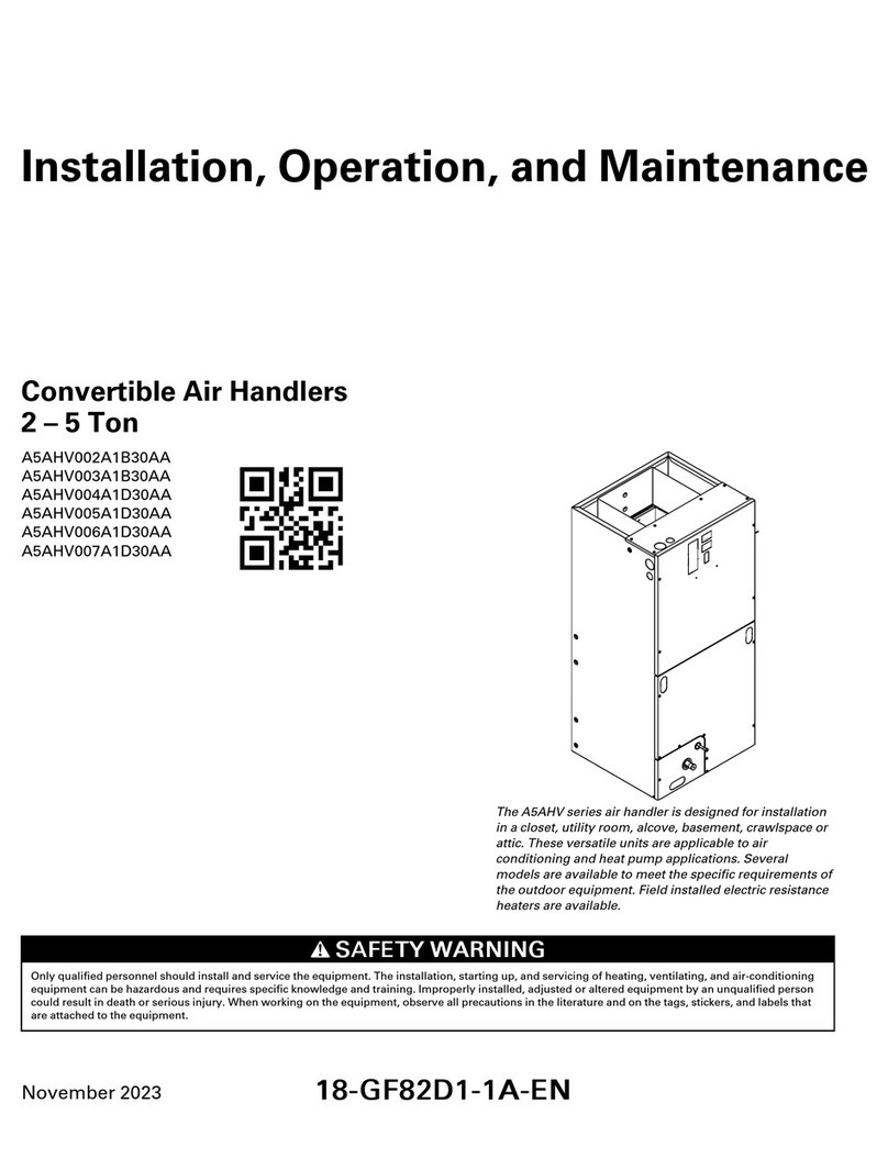 American Standard A5AHV002A1B30AA Installation and operating instructions