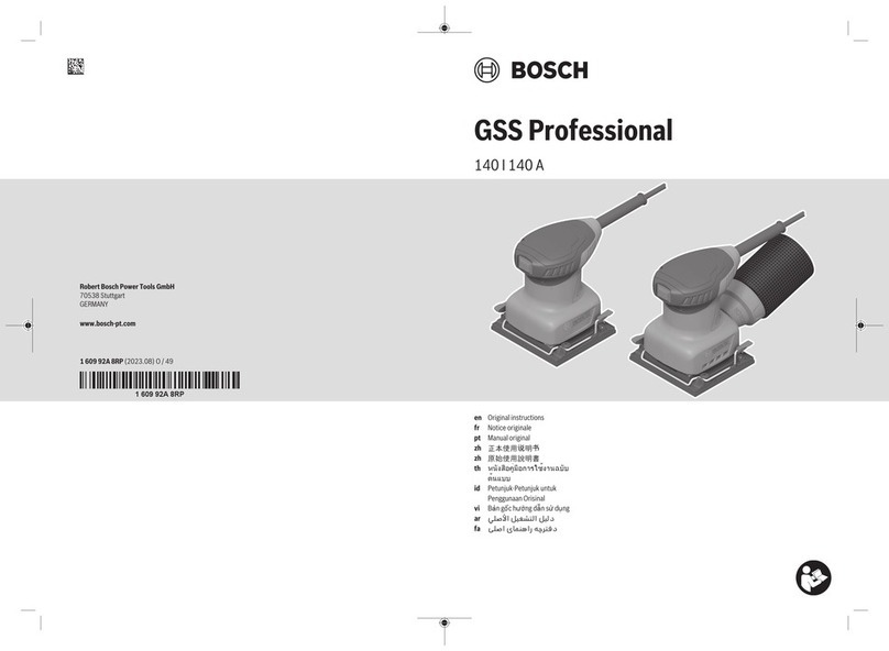 Bosch Professional GSS 140 User manual