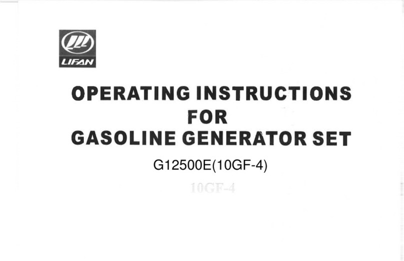 Lifan G12500E operating instructions