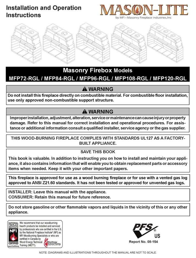 mFi MASON-LITE MFP72-RGL Installation and operation instruction