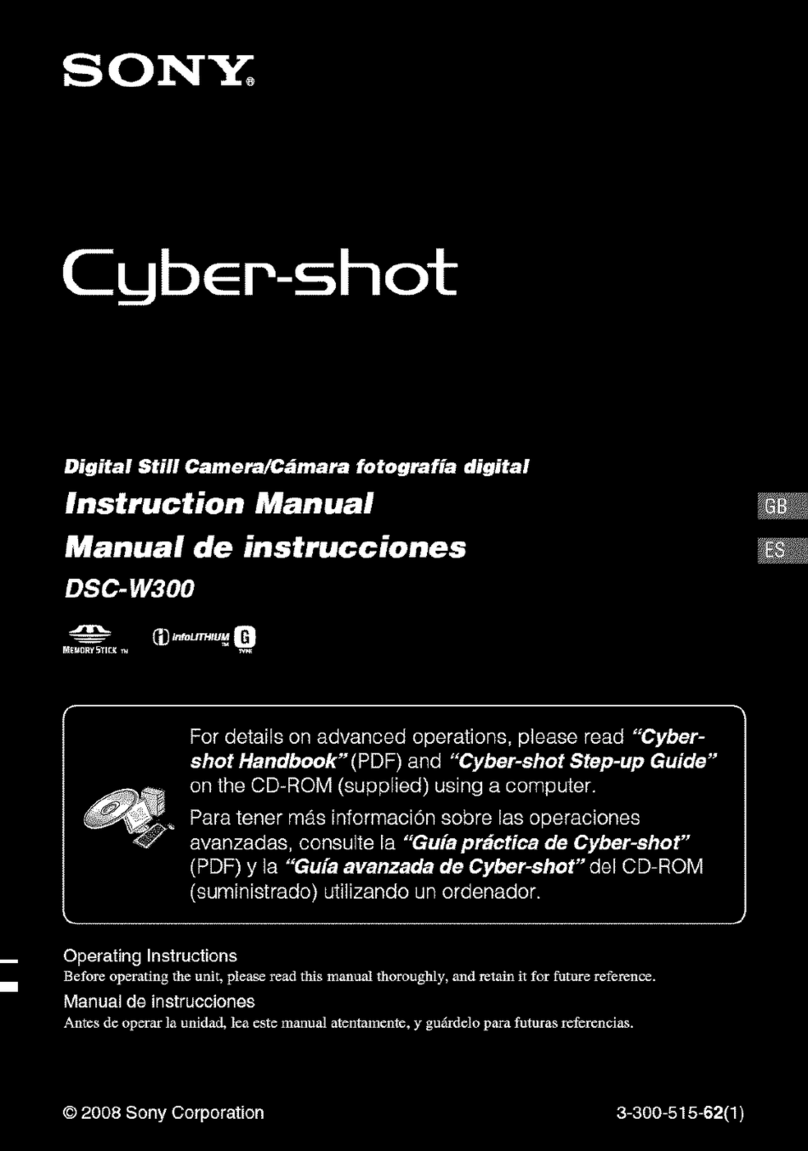 Sony Cyber-shot DSC-W300 User manual