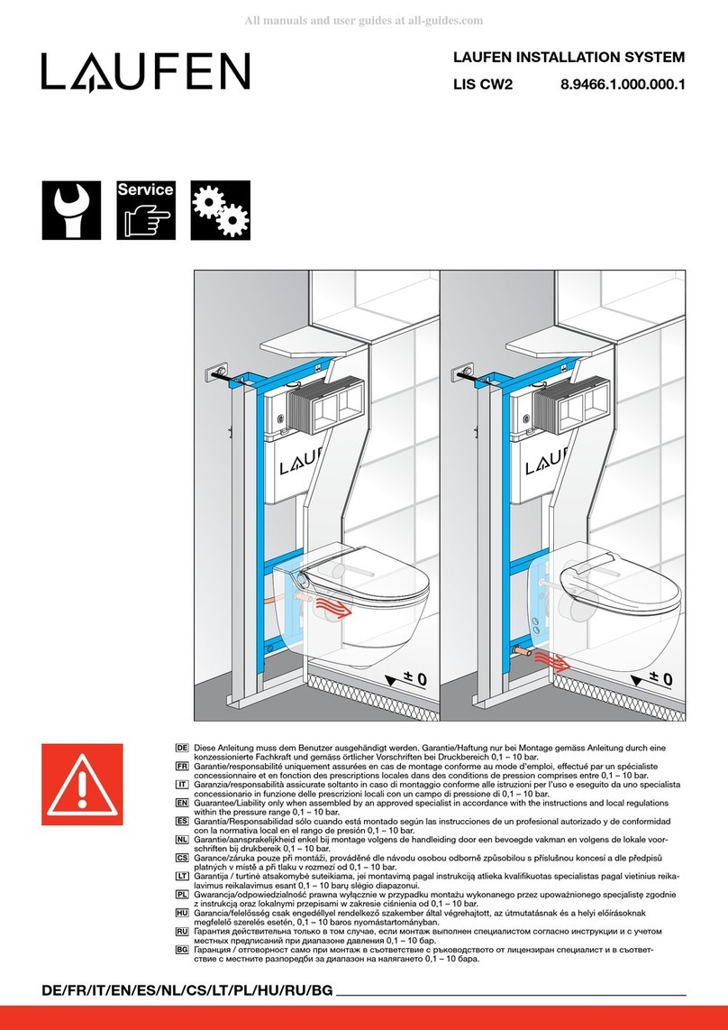 Laufen LIS CW2 8.9466.1.000.000.1 User manual