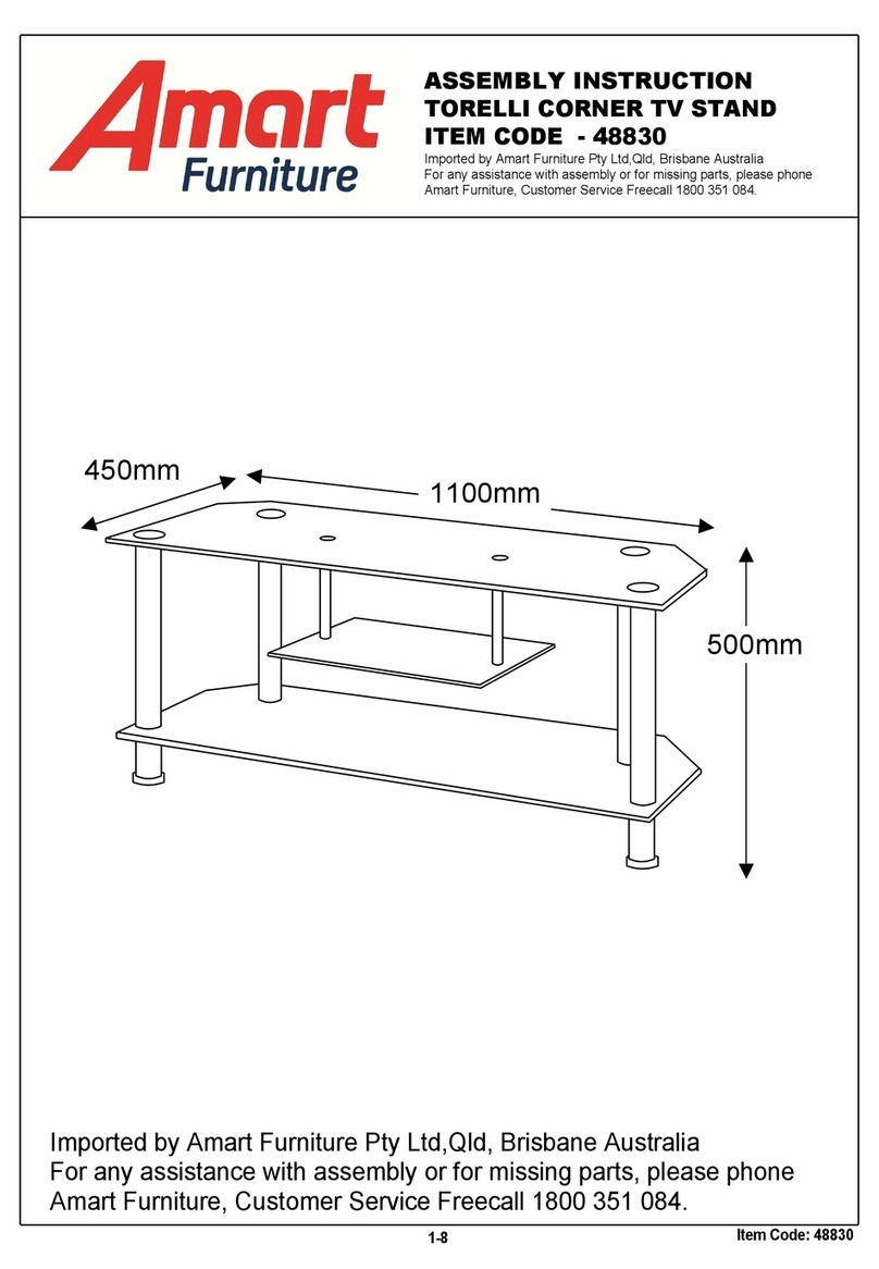 Amart Furniture TORELLI 48830 User manual Amart Furniture TORELLI 48830 User manual