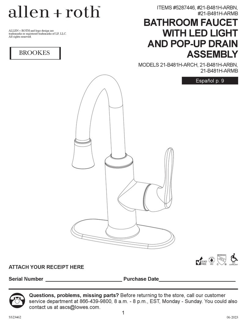 Allen + Roth 21-B481H-ARCH User manual