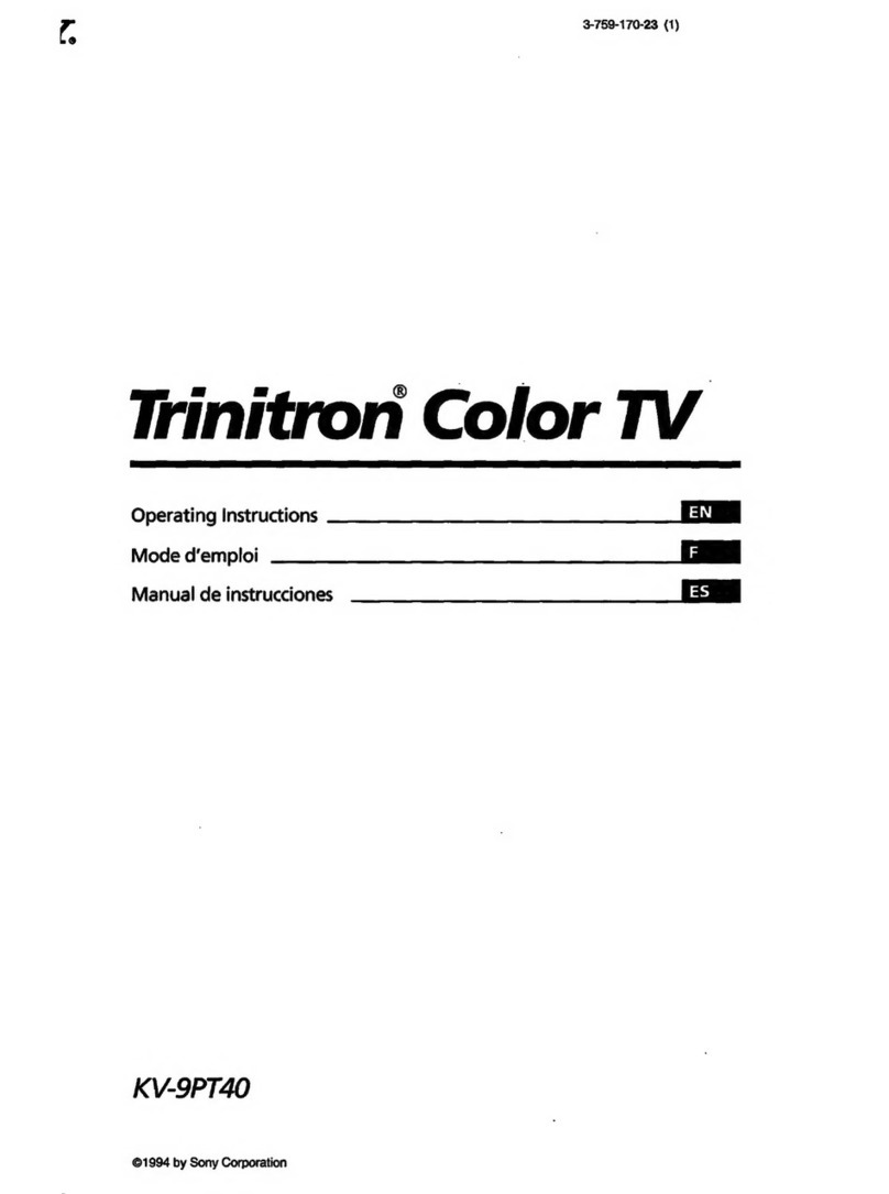 Sony Trinitron KV-9PT40 User manual