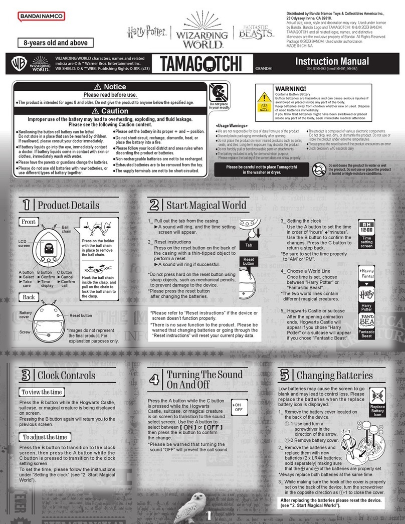 Bandai Namco 89490 instruction manual
