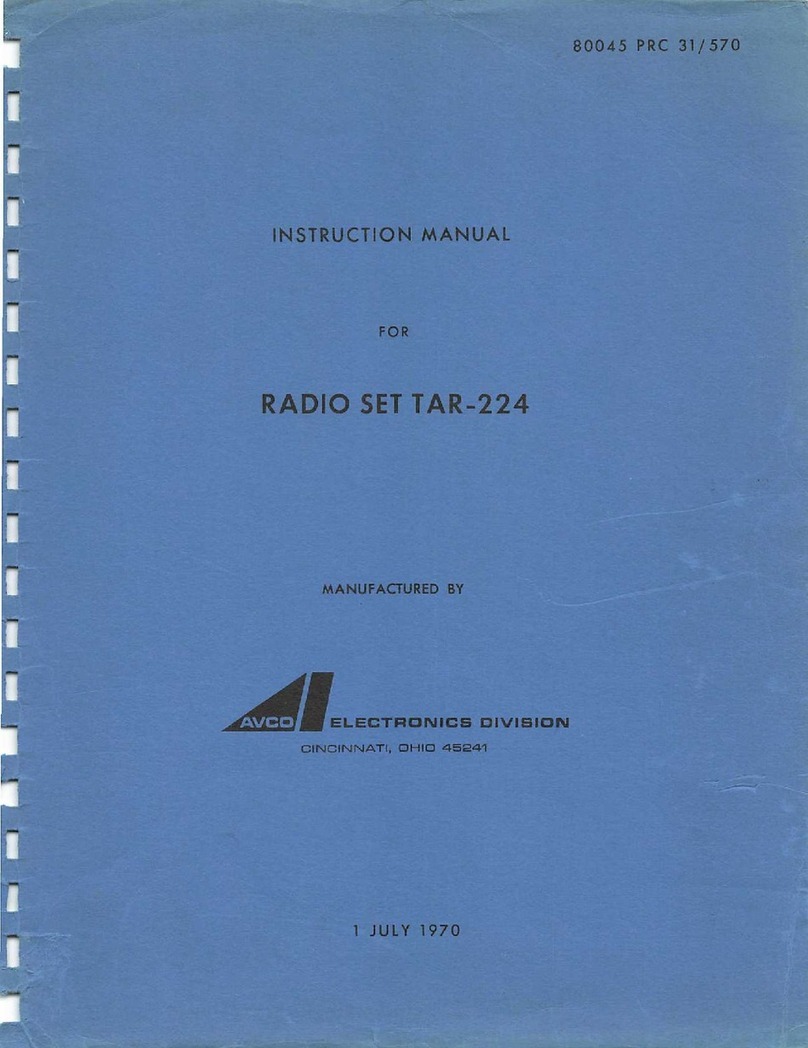 AVCO TAR-224 instruction manual