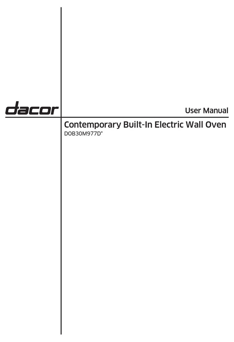 Dacor DOB30M977D series User manual Dacor DOB30M977D series User manual