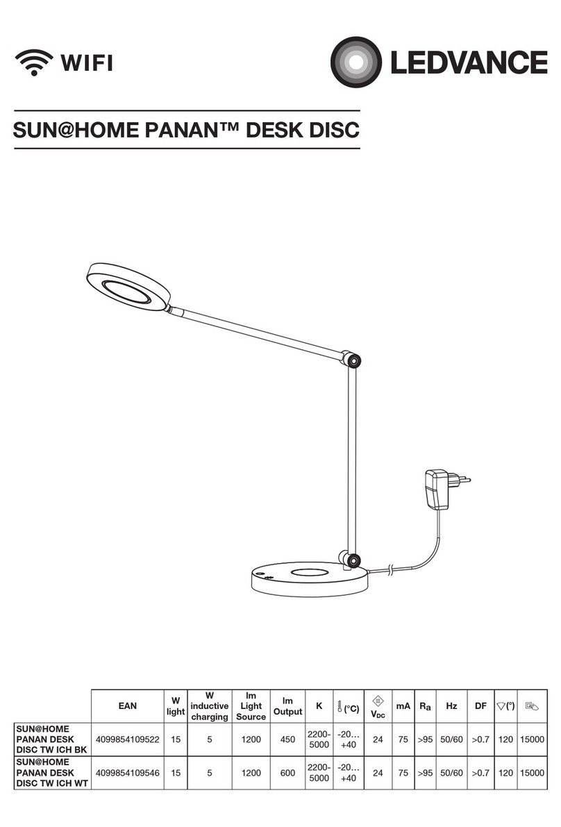 Ledvance SUN@HOME PANAN DESK DISC TW ICH BK manual