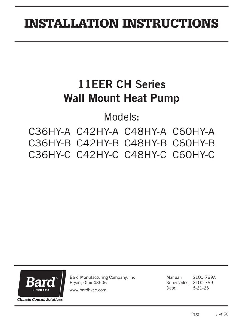 Bard CH Series User manual