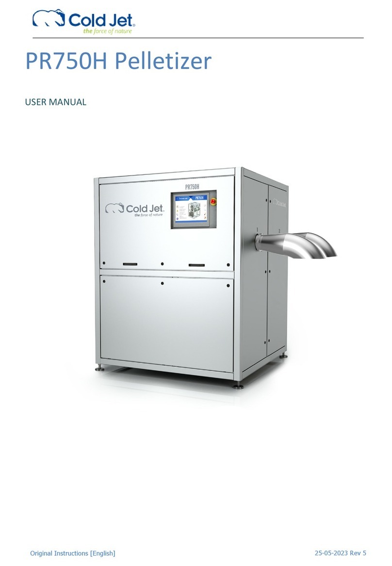 Cold Jet PR750H User manual