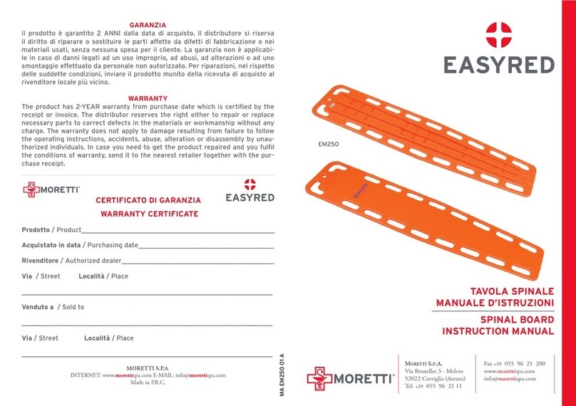 Moretti EASYRED EM250 instruction manual