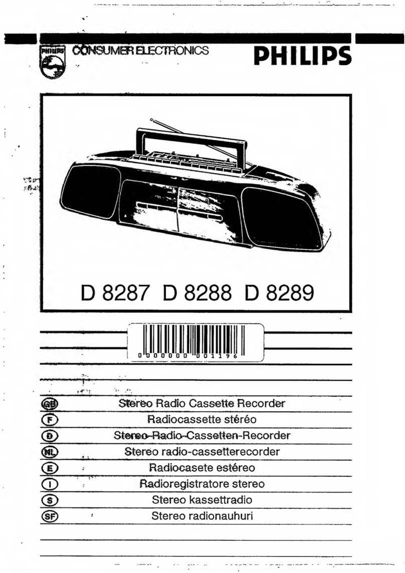 Philips D 8287 manual
