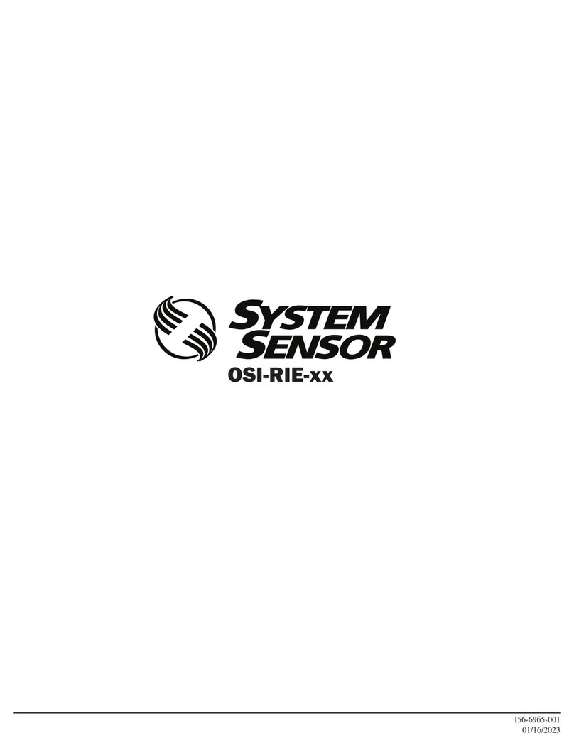 System Sensor OSI-RIE Series manual
