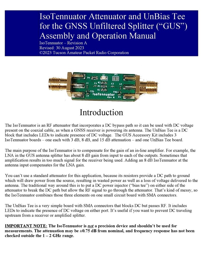 Tucson IsoTennuator Assembly and operation manual