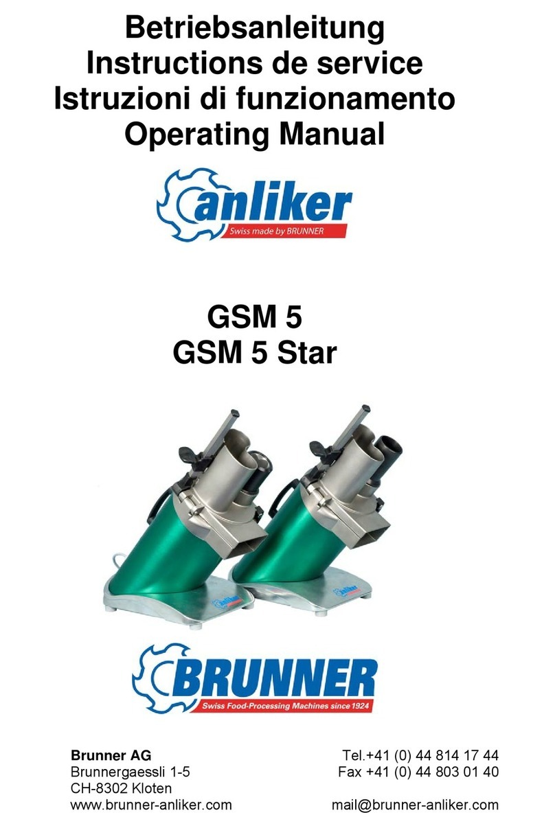 Brunner anliker GSM 5 operating manual