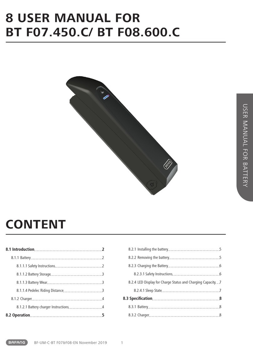 BAFANG BT F07.450.C user manual