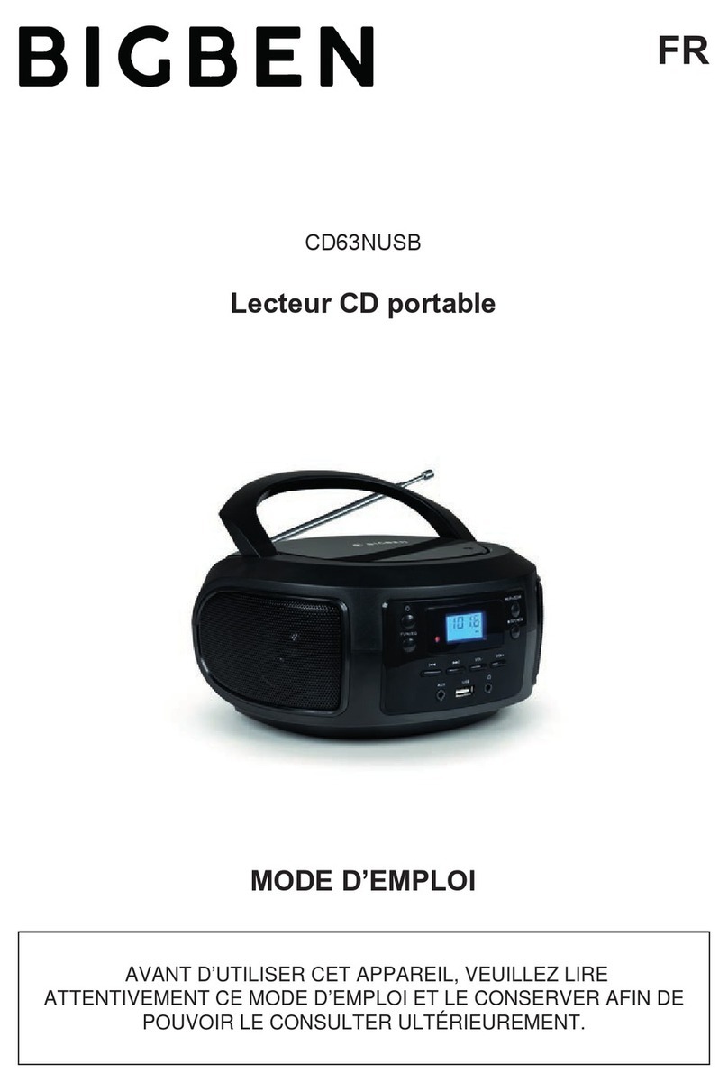 Bigben CD63NUSB User manual