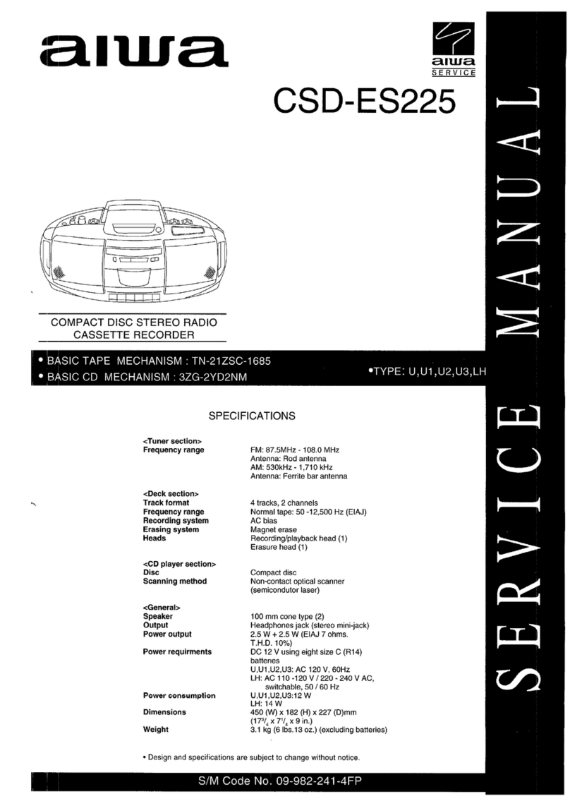 Aiwa CSD-ES225 Service manual