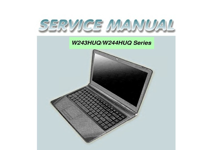 Clevo W244HUQ Series User manual Clevo W244HUQ Series User manual