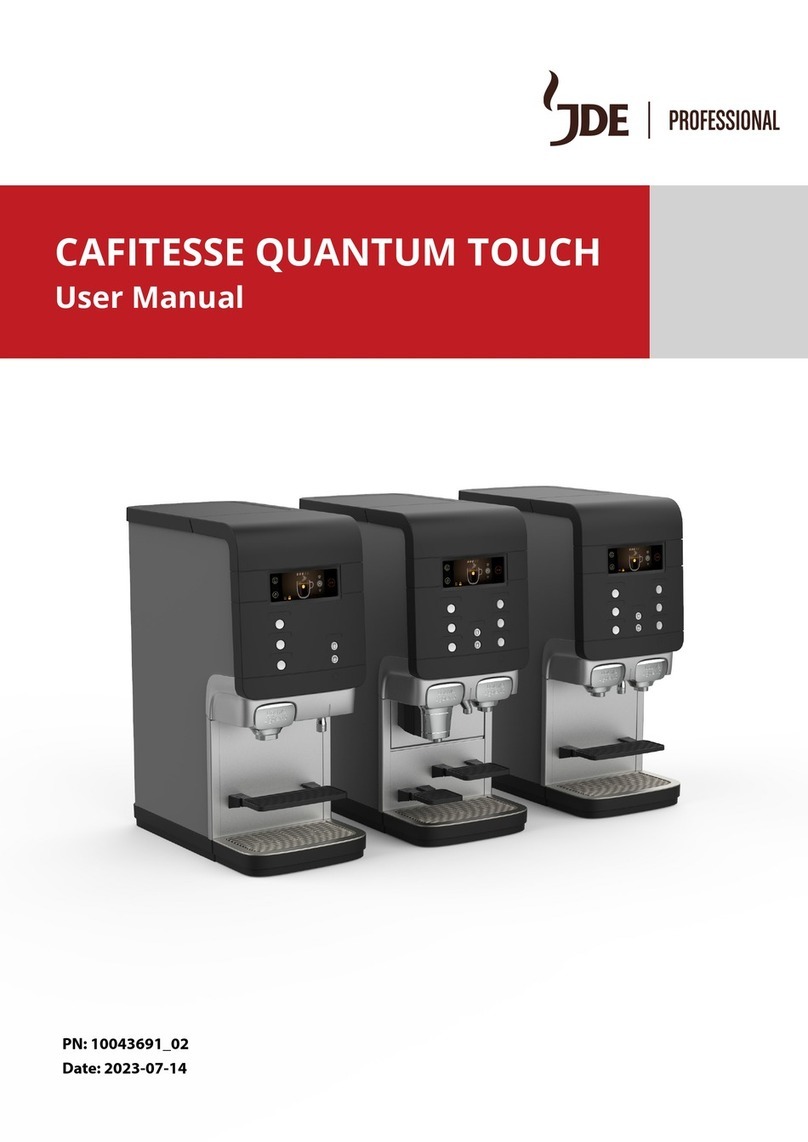 JDE PROFESSIONAL CAFITESSE QUANTUM TOUCH user manual