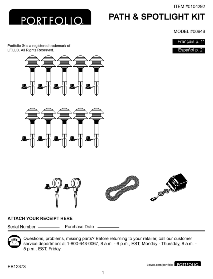 Portfolio 00848 manual